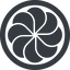 Line, wide, circle, open, flower, collaboration, ecm, alfresco icon
