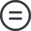 Line, wide, circle, sign, symbol, math, mathematics, mathematical, equal, equality, equal-wide, maths icon