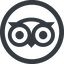 Line, wide, circle, brand, hotel, restaurant, accommodation, travel, reviews, rattings, recommendations, tourism, tripadvisor icon