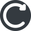 Left, wide, solid, circle, horizontal, mirror, wait, load, update, reload, refresh, restore, change icon