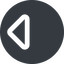 Up, left, normal, wide, solid, circle, order, sort, sort-up-wide icon