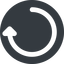 Right, wide, solid, circle, horizontal, mirror, arrow, reload, refresh, undo, redo, restore, undo-wide icon