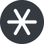 Right, wide, solid, circle, star, asterisk, asterisk-wide icon