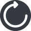 Up, wide, solid, circle, horizontal, mirror, arrow, reload, refresh, undo, redo, restore, undo-wide icon