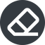 Wide, solid, circle, remove, eraser, erase, rubber, eraser-alt, eraser-alt-wide icon