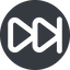 Up, wide, solid, circle, video, play, forward, backward, mp3, player, fast, pause, forward-fast-wide icon