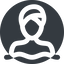 Wide, solid, circle, spa, massage, bath, swimming, pool, zen, hot-tub, jacuzzi, spa-wide icon