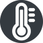 Wide, solid, circle, temperature, thermometer, heat, high, hot, thermometer-high, thermometer-high-wide icon