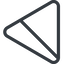 Triangle, thin, line, right, normal, equilateral, circle, square, horizontal, mirror, prohibited, empty, none icon