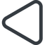 Triangle, thin, line, left, wide, equilateral, circle, square, empty, none icon