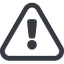Triangle, line, wide, equilateral, mark, warning, exclamation, warning-solid, alert icon