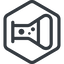 Line, left, normal, hexagon, bubble, bubbles, graduated, erlenmeyer, chemical, flask, lab, laboratory, chemistry, potion, glassware, conical, bubbling, boiling, bulbous, erlenmeyer-bubbling icon