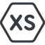 Line, normal, hexagon, extra, small, xs, size, extra-small icon