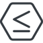 Line, normal, hexagon, symbol, less, math, mathematics, greater, than, greater-than, less-than, greater-than-equal, less-than-equal, comparison, inequality, mathematical, smaller, bigger, equal, maths icon