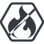 Line, normal, hexagon, logo, brand, icon, horizontal, mirror, codeigniter, igniter, code, php, framework, flame, prohibited, fire icon