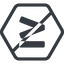 Line, normal, hexagon, horizontal, mirror, symbol, prohibited, less, math, mathematics, greater, than, greater-than, less-than, greater-than-equal, less-than-equal, comparison, inequality, mathematical, smaller, bigger, less-than-equal-solid, equal, maths icon