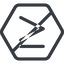 Line, normal, hexagon, horizontal, mirror, symbol, prohibited, less, math, mathematics, greater, than, greater-than, less-than, greater-than-equal, less-than-equal, comparison, inequality, mathematical, smaller, bigger, equal, maths icon