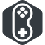 Left, normal, solid, hexagon, game, gaming, games, gamepad, pad, joystick icon