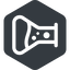 Right, normal, solid, hexagon, bubble, bubbles, graduated, erlenmeyer, chemical, flask, lab, laboratory, chemistry, potion, glassware, conical, bubbling, boiling, bulbous, erlenmeyer-bubbling-alt icon