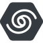 Up, normal, solid, hexagon, horizontal, mirror, space, spiral, milky-way, milky, way, cosmos, celestial, stellar, universe, galaxy-alt, galactic icon