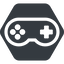 Up, normal, solid, hexagon, horizontal, mirror, game, gaming, games, gamepad, pad, joystick icon