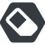 Normal, solid, hexagon, horizontal, mirror, remove, eraser, erase, rubber icon