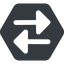 Up, normal, solid, hexagon, arrow, update, change, switch, select, revert, double, double-arrow, change-solid icon