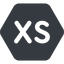 Normal, solid, hexagon, extra, small, xs, size, extra-small icon