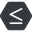 Normal, solid, hexagon, symbol, less, math, mathematics, greater, than, greater-than, less-than, greater-than-equal, less-than-equal, comparison, inequality, mathematical, smaller, bigger, equal, maths icon