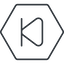 Thin, line, down, hexagon, video, play, forward, backward, mp3, player, pause, step, forward-step-thin icon