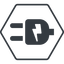 Thin, line, up, hexagon, horizontal, mirror, electricity, plug, charge, charger, electric, electrics, electrical, plug-alt icon