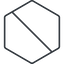Thin, line, right, circle, square, hexagon, horizontal, mirror, prohibited, empty, none icon
