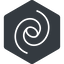 Thin, right, solid, hexagon, galaxy, space, spiral, milky-way, milky, way, cosmos, celestial, stellar, universe, galaxy-thin-alt, galactic icon