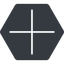 Thin, solid, hexagon, plus, add, new, plus-thin, create, addition, +, more icon