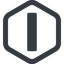 Line, right, hexagon, minus, remove, sub, substract, collapse, minus-solid, -, less icon