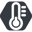 Wide, solid, hexagon, temperature, low, thermometer, cold, thermometer-low, thermometer-low-wide icon