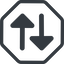 Line, right, normal, octagon, arrow, update, change, switch, select, revert, double, double-arrow, change-solid icon