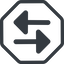 Line, up, normal, octagon, horizontal, mirror, arrow, update, change, switch, select, revert, double, double-arrow, change-solid icon