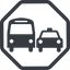 Line, normal, octagon, horizontal, mirror, car, vehicle, transport, bus, dot, ground, transportation, ground-transportation, dot-ground-transportation icon