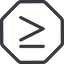 Line, normal, octagon, horizontal, mirror, symbol, less, math, mathematics, greater, than, greater-than, less-than, greater-than-equal, less-than-equal, comparison, inequality, mathematical, smaller, bigger, equal, maths icon