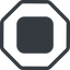 Line, normal, square, octagon, video, play, stop, mp3, player, pause, stop-solid icon