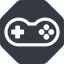 Down, normal, solid, octagon, horizontal, mirror, game, gaming, games, gamepad, pad, joystick icon