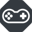 Down, normal, solid, octagon, game, gaming, games, gamepad, pad, joystick icon