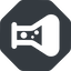 Left, normal, solid, octagon, bubble, bubbles, graduated, erlenmeyer, chemical, flask, lab, laboratory, chemistry, potion, glassware, conical, bubbling, boiling, bulbous, erlenmeyer-bubbling-solid icon