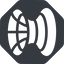 Left, normal, solid, octagon, wormhole, black-hole, hole, spacetime, interstellar, astrophysics, hyperspace, einstein, rosen, singularity, relativity, wormhole-solid icon