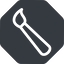Right, normal, solid, octagon, paint, brush, illustrate, drawing, painting icon