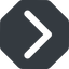 Right, normal, solid, octagon, arrow, direction, chevron, chevron-solid icon