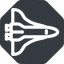 Right, normal, solid, octagon, space, nasa, shuttle, spacecraft, orbiter, satellite, space-shuttle, astronaut, discovery, atlantis, columbia, challenger, rocket icon