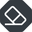 Normal, solid, octagon, horizontal, mirror, remove, eraser, erase, rubber, eraser-alt icon