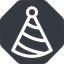 Normal, solid, octagon, new, horizontal, mirror, party, birthday, hat, new-year, year, party-hat icon